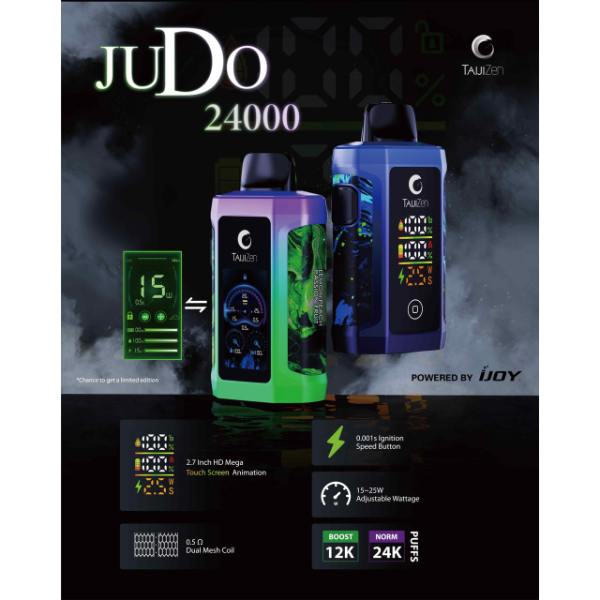 Best Deal Taijizen Judo 24,000 Puffs Disposable Vape 25mL 