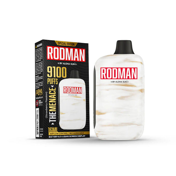 Best Deal RODMAN by 9100 Puffs Rechargeable Vape The Menace