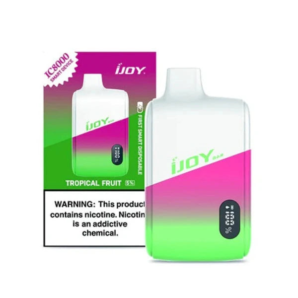 Best Deal iJoy Bar IC8000 8000 Puffs Rechargeable Disposable Vape 18mL Tropical Fruit