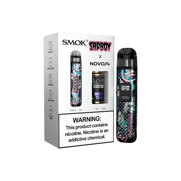 Best Deal SMOK Novo Pro Pod Device + Daddy's Vapor 10mL Bundle - Sad Boy / Unicorn Tears