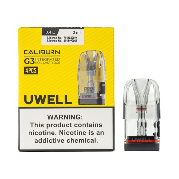 Best Deal Uwell Caliburn G3 Integrated Coil Pod 4-Pack