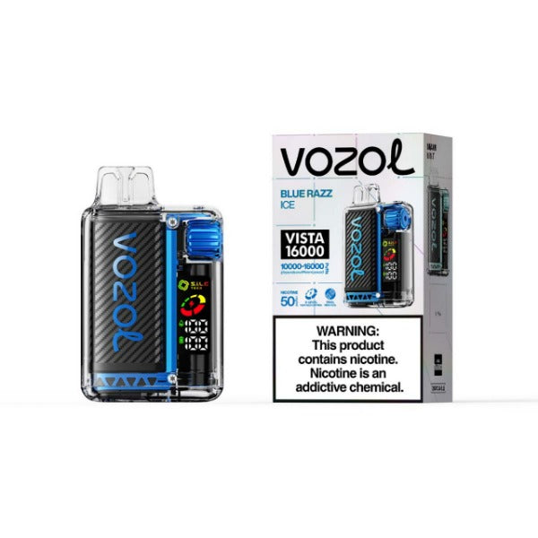 Best Deal Vozol Vista 16,000 Puffs Disposable 5 Pack - Blue Razz Ice