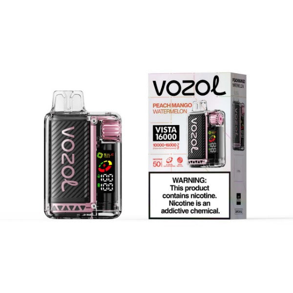 Best Deal Vozol Vista 16,000 Puffs Disposable 5 Pack - Peach Mango Watermelon