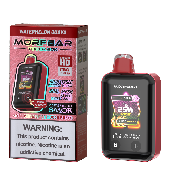 Best Deal Morfbar Touch 20000 Puffs Disposable Vape 18mL  Watermelon Guava