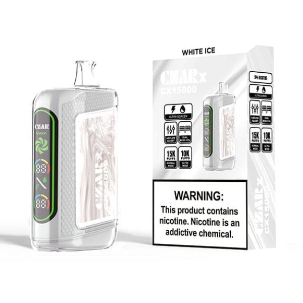 Best Deal CZAR CX15000 Disposable Vape 16mL 5-Pack White Ice