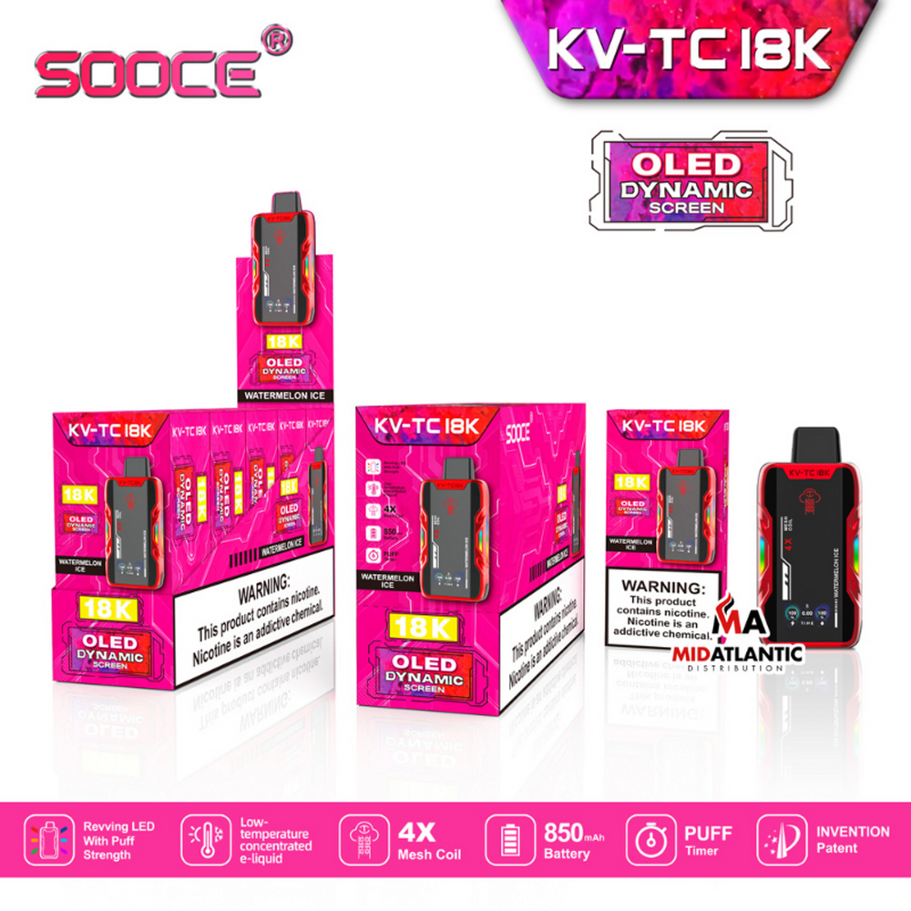 SOOCE KV-TC18K Disposable Best Watermelon Ice