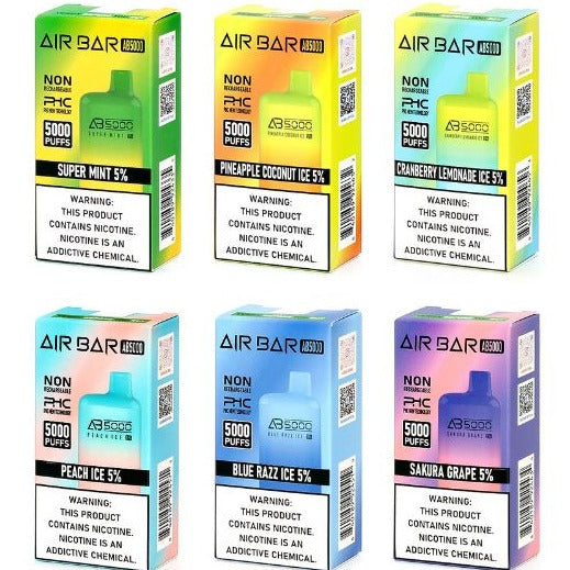 Best of All Flavors Air Bar AB5000 Puffs Vape Disposable
