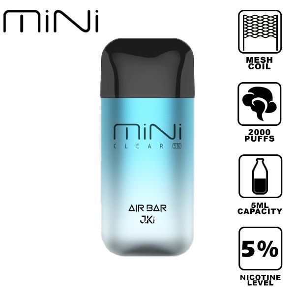 Air Bar Mini 2000 Puffs Disposable 10-Pack Best Flavor Mini Clear