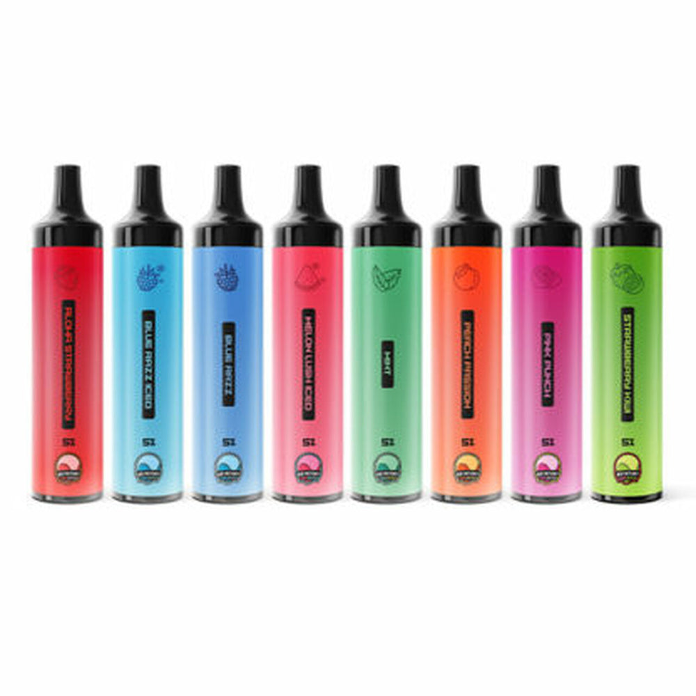 Air Factory Air Stix Single Rechargeable Disposable Vape Best Flavors Aloha Strawberry Blue Razz Iced Blue Razz Melon Lush Iced Mint Peach Passion Pink Punch Strawberry Kiwi