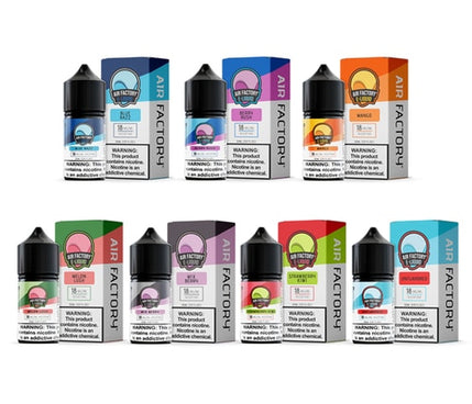 Air Factory 30mL 18mg and 36mg Vape Juice Best Flavor Blue Razz Berry Rush Mango Melon Lush Mix Berry Strawberry Kiwi Unflavored