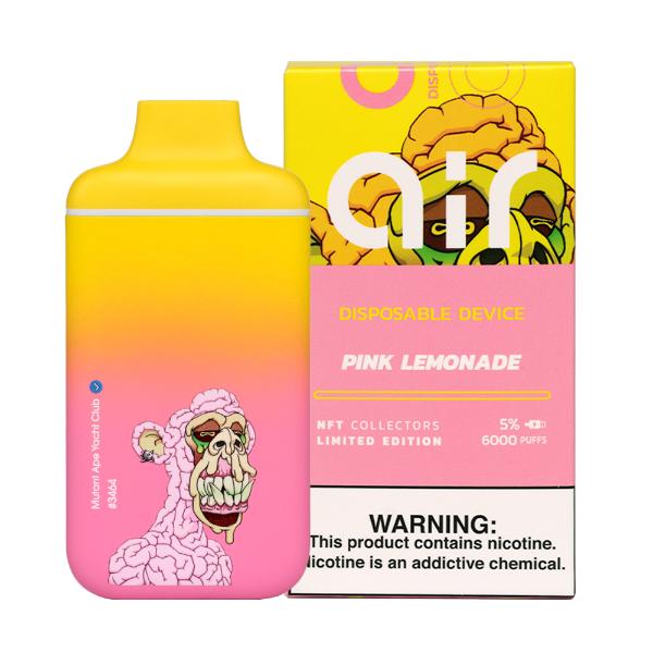Air NFT Edition 6000 Puffs Disposable Vape 11mL 10 Pack Best Flavor Pink Lemonade