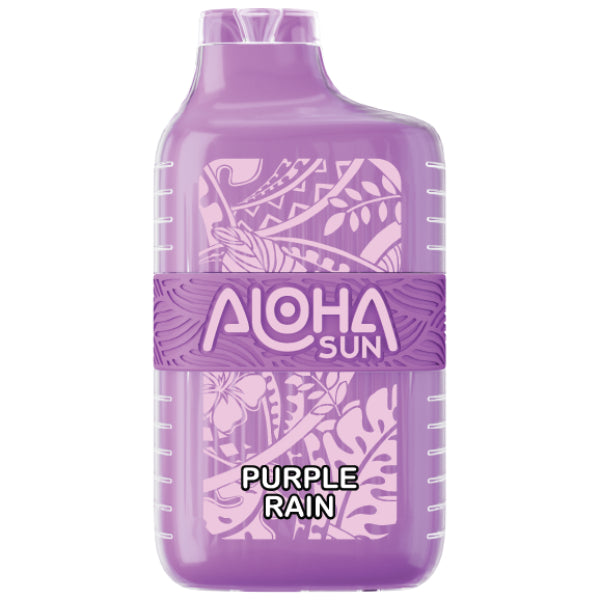 Aloha Sun 7000 Puffs Vape Disposable 15mL Best Flavor Purple Rain