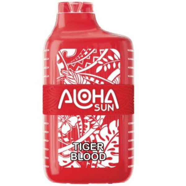 Best Deal Aloha Sun 7000 Puffs Disposable Vape 10 Pack 15mL Tiger Blood