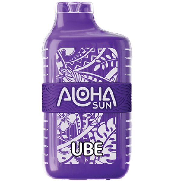 Aloha Sun 7000 Puffs Vape 10 Pack 15mL Best Flavor Ube