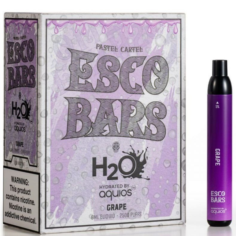 Aquios x Esco Bars 2500 Puffs Disposable 10-Pack Best Flavor Grape