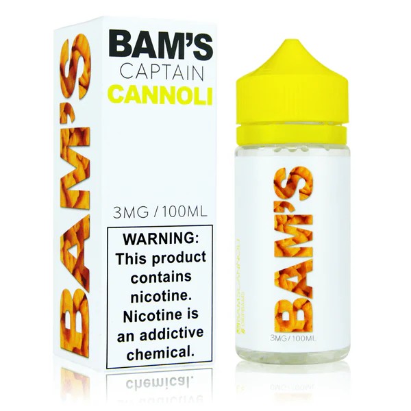 Bam Bam's Cannoli Vape Juice 100mL Best Flavors Captain 