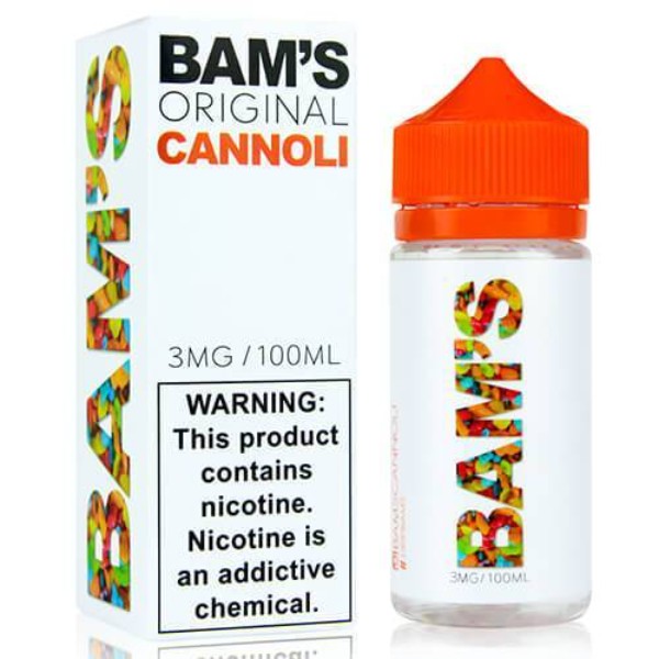 Bam Bam's Cannoli Vape Juice 100mL Best Flavors Original 