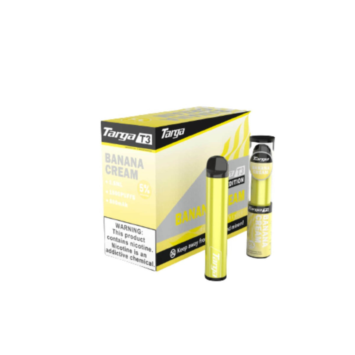 Targa T3 Single Disposable Vape 5mL Best Flavor Banana Cream