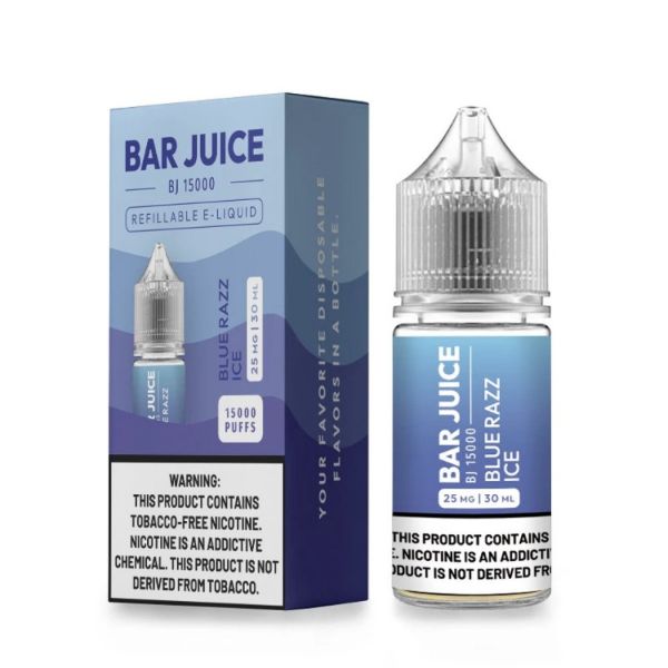 Bar Juice BJ15000 Salt 30mL Vape Juice Best Flavor Blue Razz Ice
