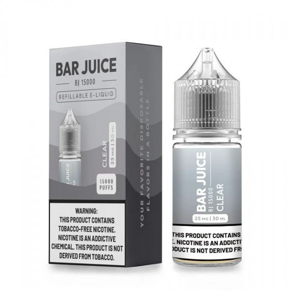 Bar Juice BJ15000 Salt 30mL Vape Juice Best Flavor Clear