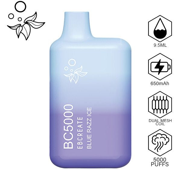 Elf EBCREATE BC5000 Disposable Vape Best Flavor Blue Razz Ice