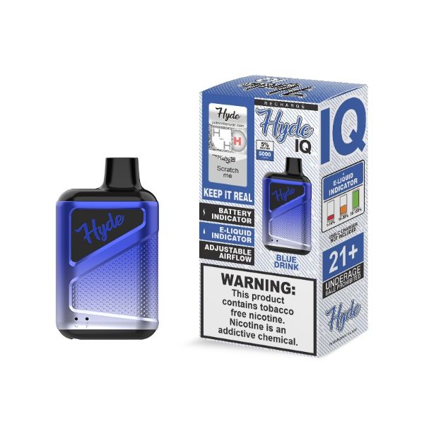 Hyde IQ 5000 Puffs Single Disposable Vape Best Flavor Blue Drink
