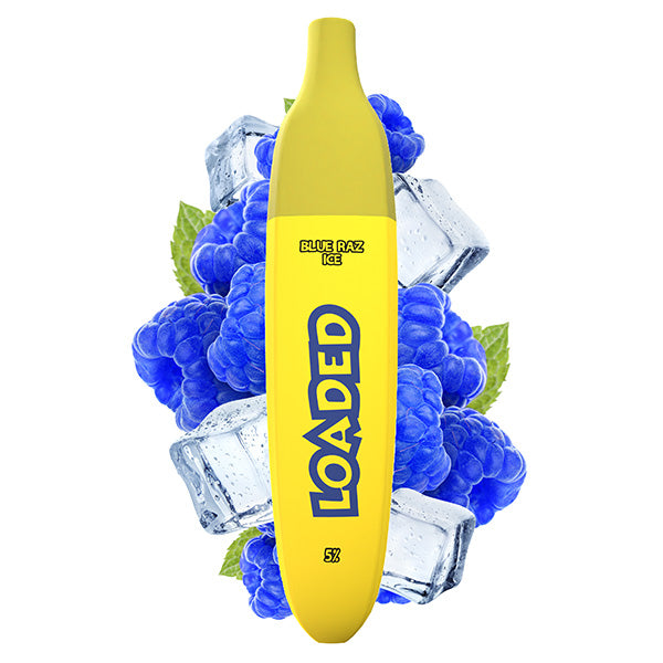 Loaded Banana TFN 2500 Puffs Single Disposable Vape 5mL Best Flavor Blue Raz Ice