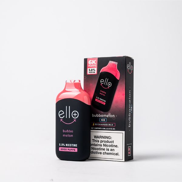 Best Deals BLVK Ello Plus Disposable Vape 12mL Best Flavor Bubba Melon