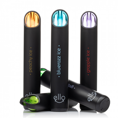 BLVK Ello 2500 Puffs TFN Disposable Vape 7mL 10 Pack Best Flavors Peachy Ice Bluerazz Ice Grapple Ice