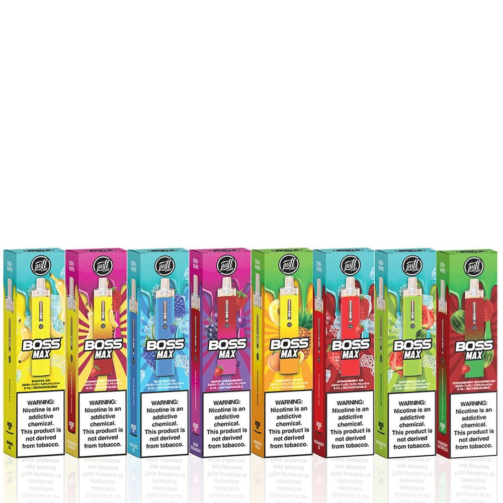 Puff Labs Boss Max Recharge TFN Disposable All Flavors