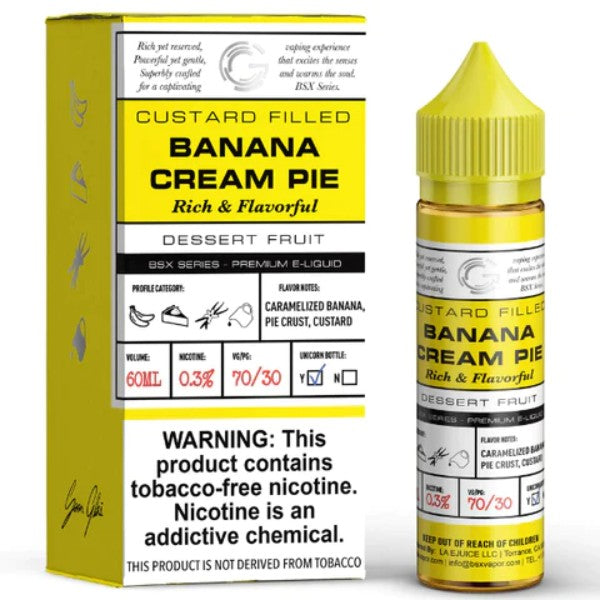 GLAS Basix 60ML Vape Juice Best Flavor Banana Creampie