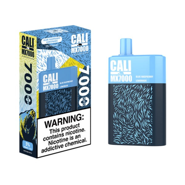 Cali Pods Cali MX7000 Disposable Vape 14mL Best Flavor Blue Raspberry Lemonade