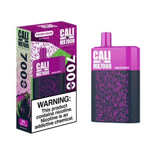 Cali Pods Cali MX7000 Disposable Vape 14mL Best Flavor Frozen Grape