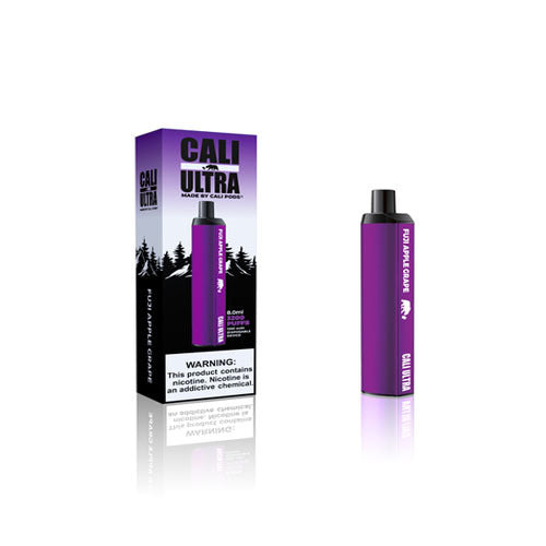 Cali Ultra Disposable Vape 6-Pack Best Flavor Fuji Apple Grape