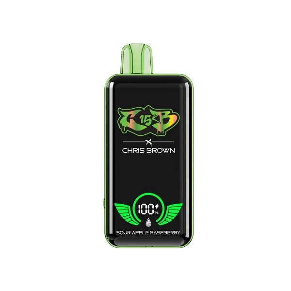 Chris Brown CB15K Disposable Vape - Sour Apple Raspberry