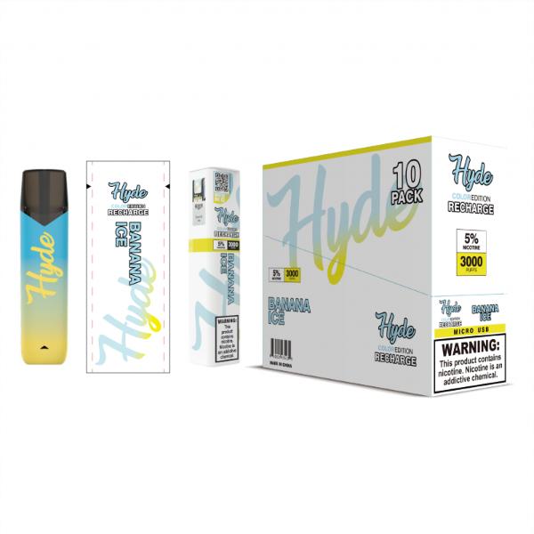 Banana Ice Hyde Color Recharge Disposable 10 Pack Best vapes