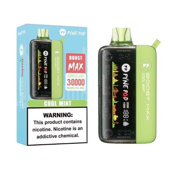 Best Deal Pyne Pod Boost Pro Max 30,000 Puffs Disposable Vape 24mL - Cool Mint