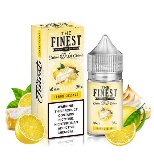 The Finest Creme Salt 30ML Vape Juice Best Flavor Lemon Custard