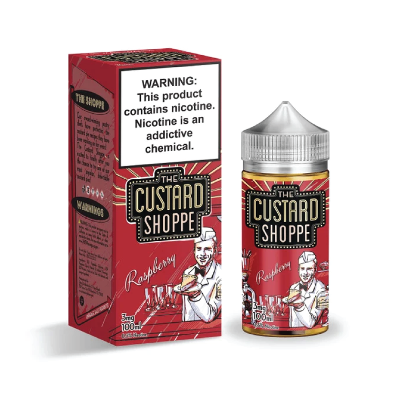Custard Shoppe 100ML Vape Juice Best Flavor Raspberry