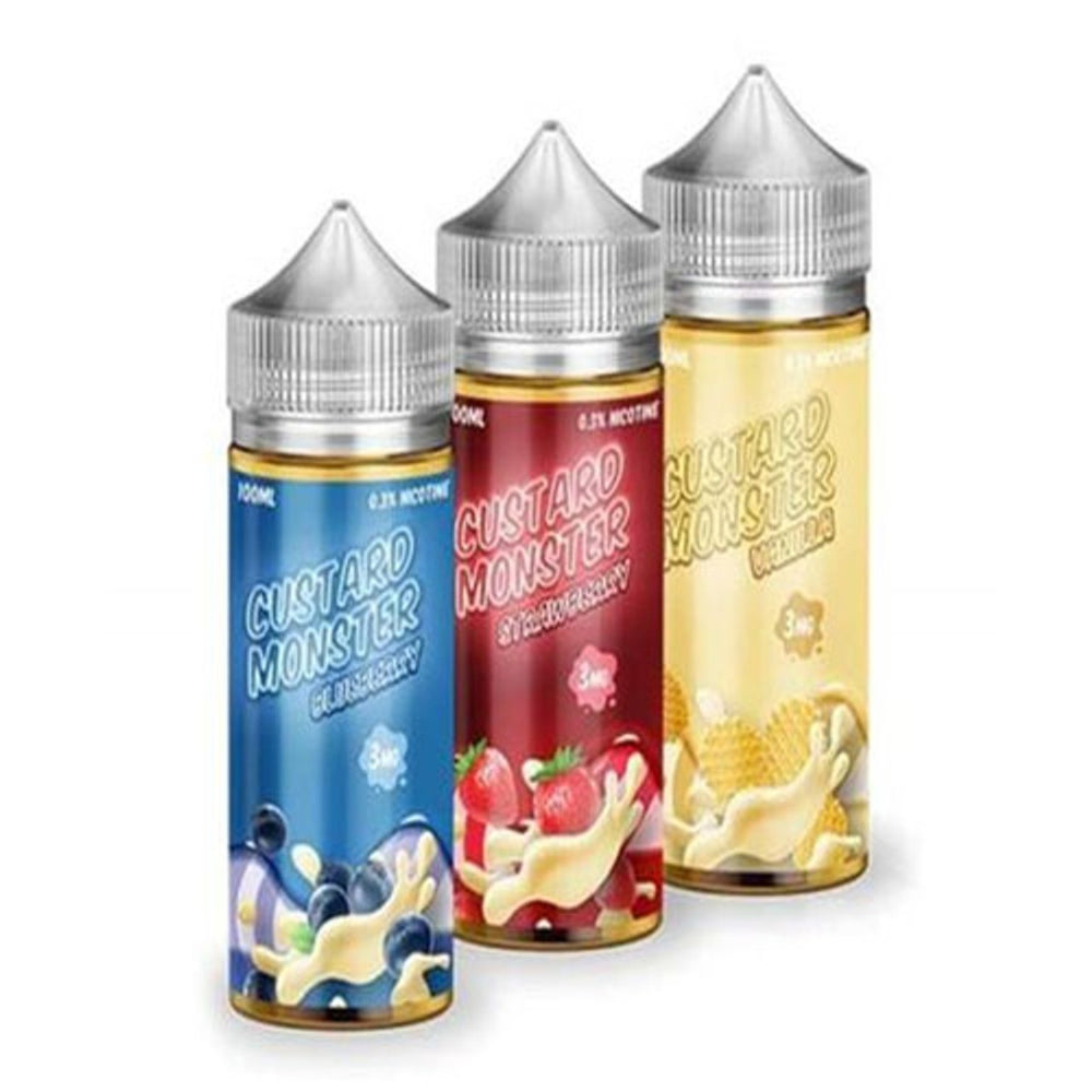 Custard Monster TFN Series 100ML Vape Juice Best Flavors Blueberry Strawberry Vanilla
