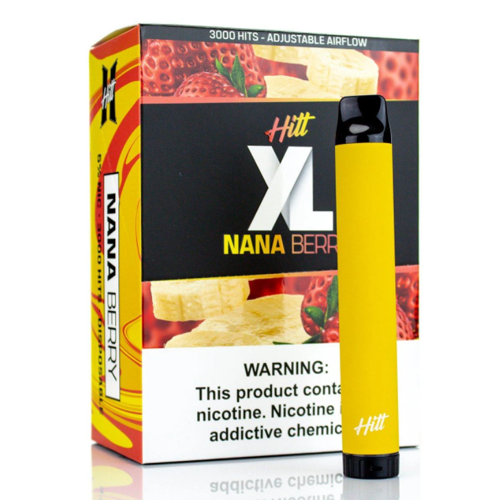 Hitt XL Disposable Vape 10mL 10 Pack Best Flavor Nana Berry