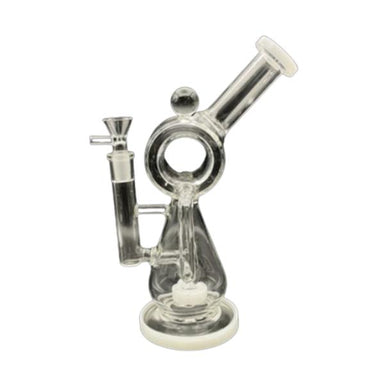 10" Donut Glass Recycler Water Pipe with Percolator