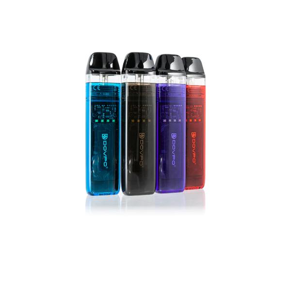 Dovpo Limpid Pod Kit Best Colors Blue Transparent Black Transparent Purple Transparent Red Transparent