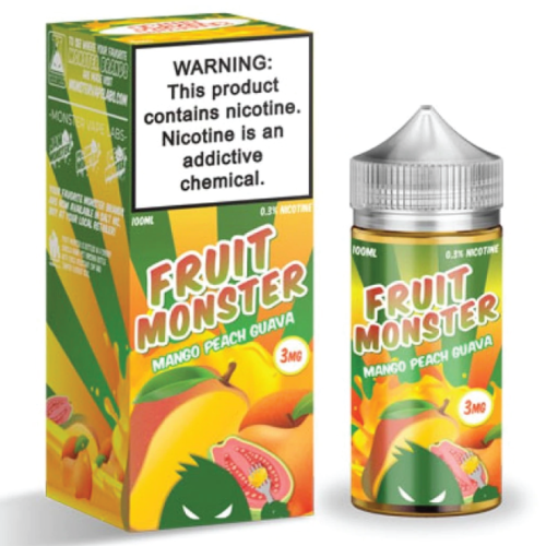 Fruit Monster Salts 30 mL Vape Juice Best Flavor Mango Peach Guava
