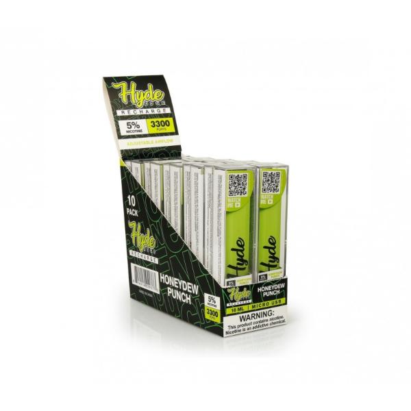 Honeydew Punch Hyde Edge Recharge 3300 Puffs Disposable 10-Pack