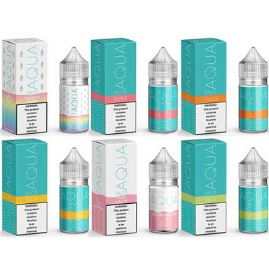 Aqua TFN Salt Nicotine 30mL Vape Juice Flavors