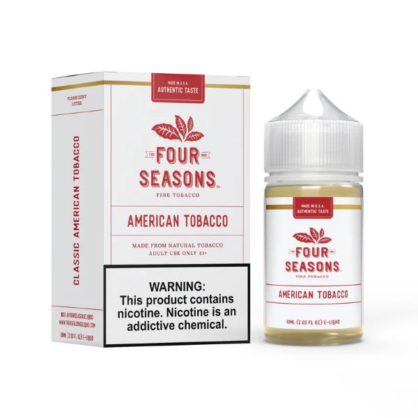 Four Seasons 60mL Vape Juice Best Flavor American Tobacco