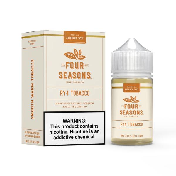 Four Seasons 60mL Vape Juice Best Flavor RY4 Tobacco