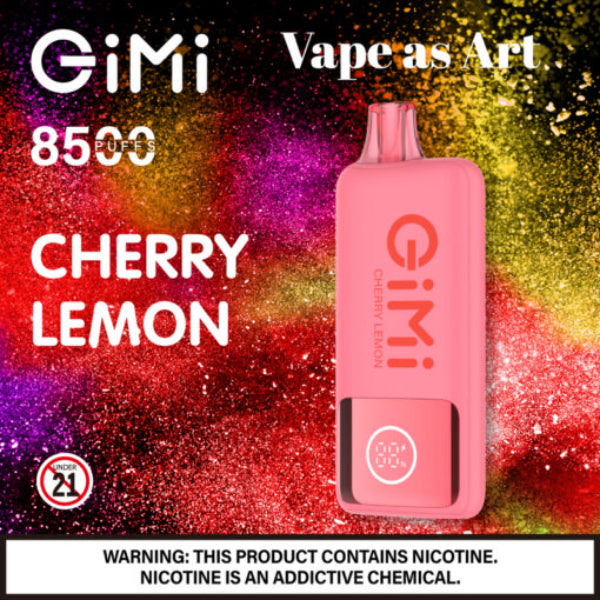 Best Deal Gimi 8500 Puffs Flum Disposable Vape 14mL Cherry Lemon