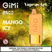 Best Deal Gimi 8500 Puffs Flum Disposable Vape 14mL Mango Icy